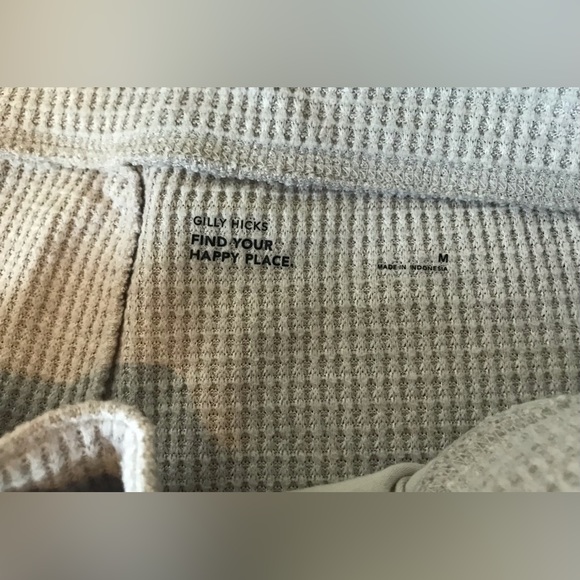 NWOT Gilly Hicks Cashmere-like Heather Grey Waffle Knit Jogger Pants - M - Picture 6 of 9